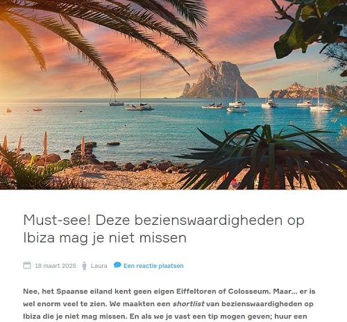 Bezienswaardigheden Ibiza